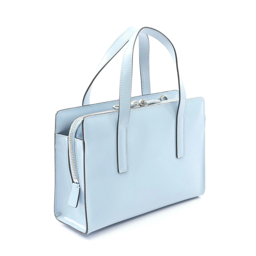 Prada Blue SPAZZOLATO Edition Handbag Leather - Picture 2 of 6